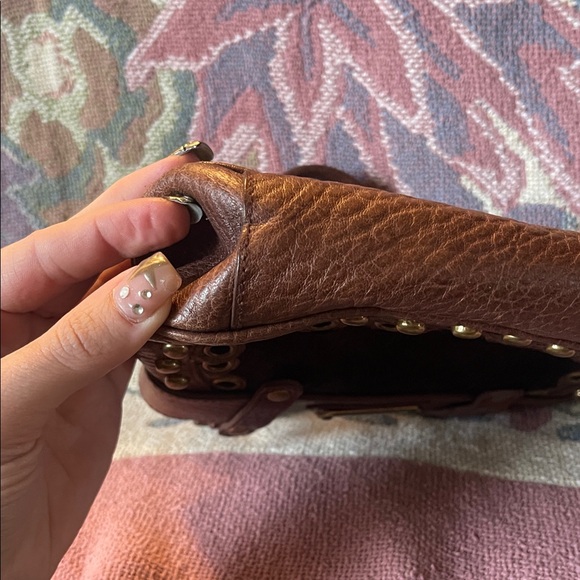 π΄ RARE Isabella Fiore Brown Leather Handbag w Pony hair NWOT - Picture 11 of 13